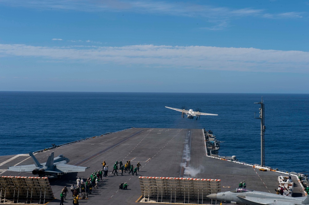 C-2 Greyhound Launches From The Flight Deck