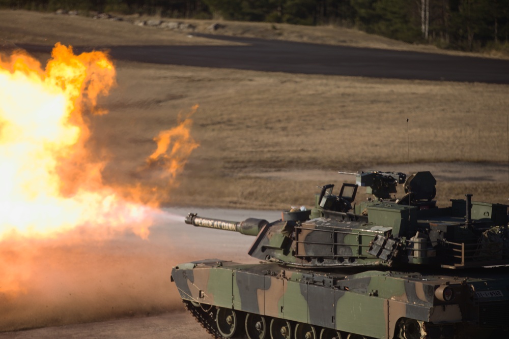 3rd ID Soldiers conduct tank live fire exercise