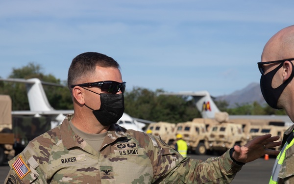 Soldiers draw equipment from APS Afloat for use in Salaknib 22