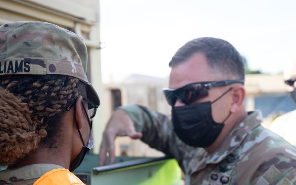 Soldiers draw equipment from APS Afloat for use in Salaknib 22