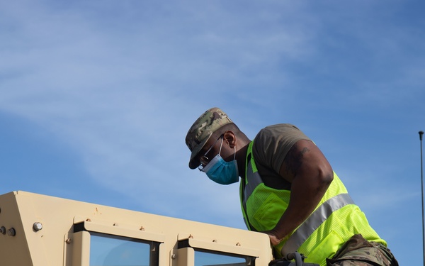 Soldiers draw equipment from APS Afloat for use in Salaknib 22