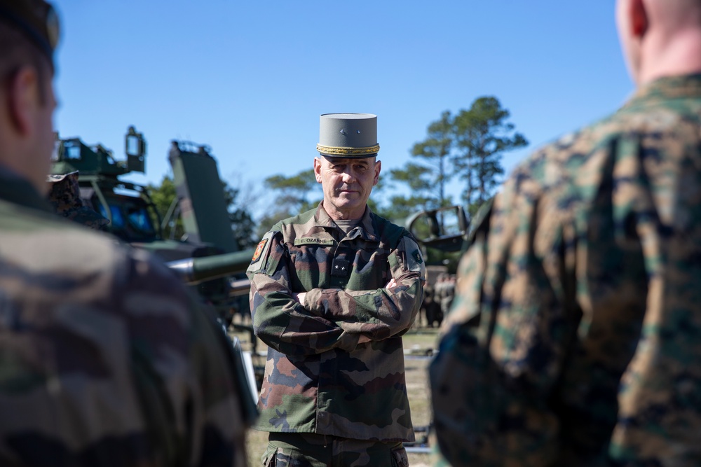 French Army Leaders Visit Camp Lejeune