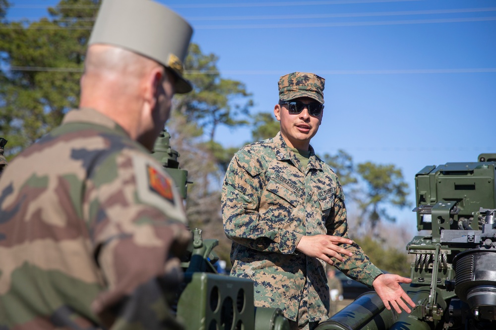 French Army Leaders Visit Camp Lejeune