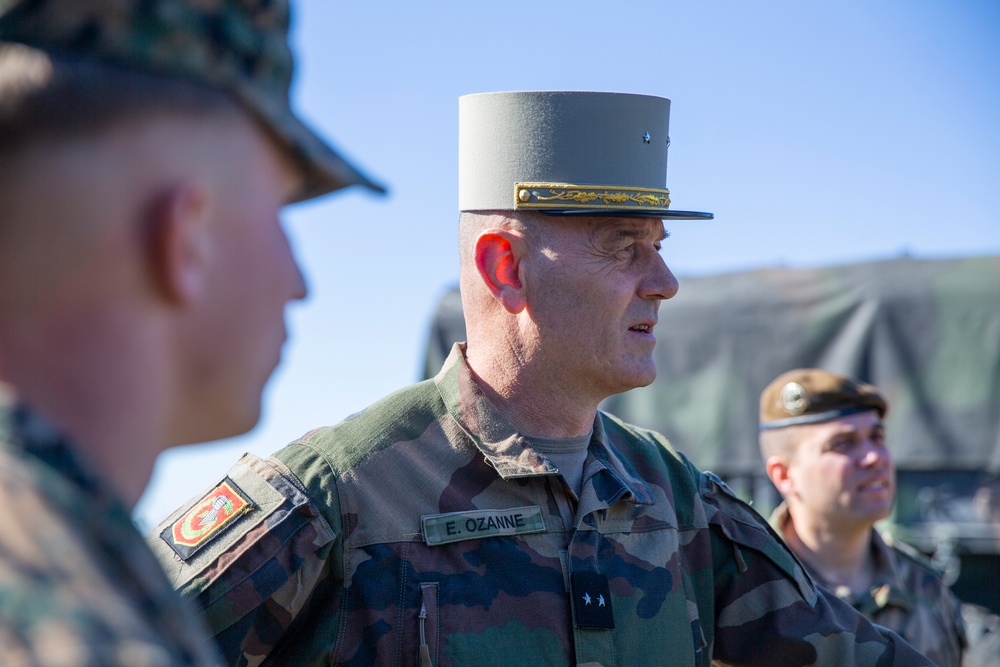 French Army Leaders Visit Camp Lejeune