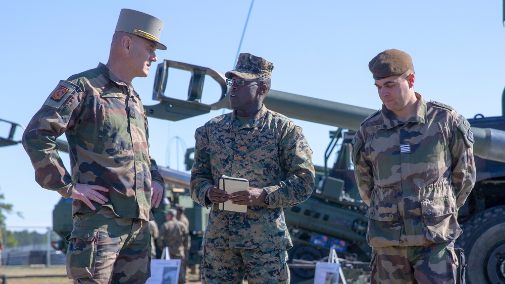 French Army Leaders Visit Camp Lejeune