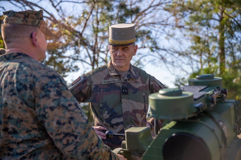 French Army Leaders Visit Camp Lejeune