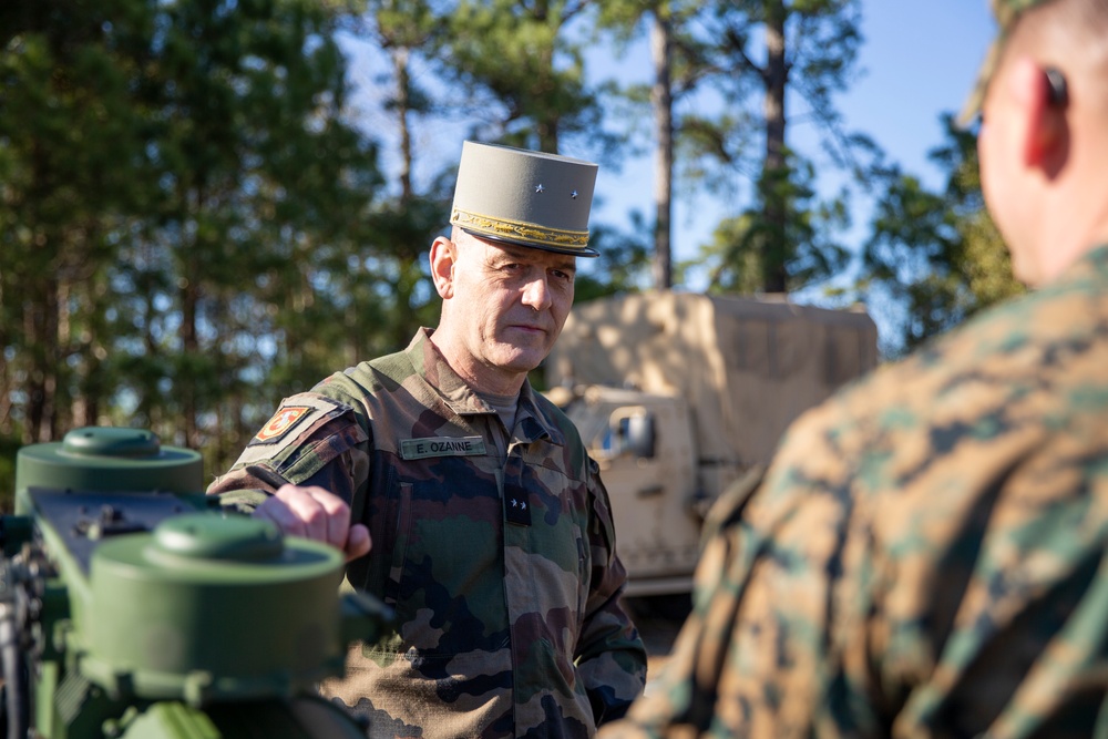 French Army Leaders Visit Camp Lejeune