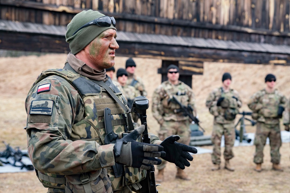 Paratroopers introduce Polish soldiers to U.S. weapon systems