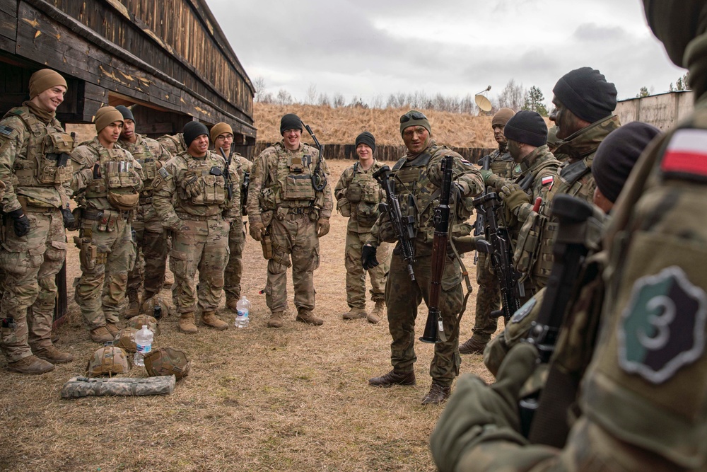 Paratroopers introduce Polish soldiers to U.S. weapon systems