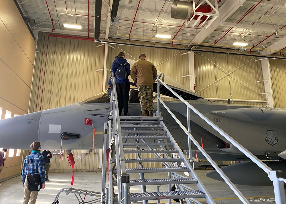 104th Fighter Wing Hosts Students from Granby Memorial High School