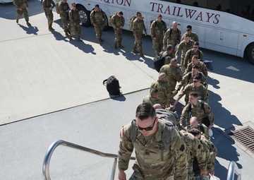 1-109th Infantry Soldiers leave for Middle East deployment