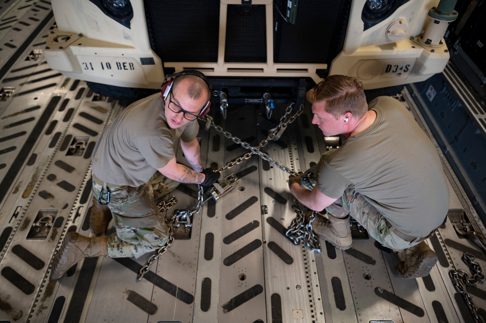 CRW Airmen build load plans, prep and load cargo for transport