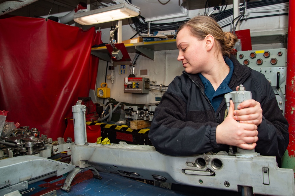 The Harry S. Truman Carrier Strike Group is on a scheduled deployment in the U.S. Sixth Fleet area of operations in support of naval operations to maintain maritime stability and security.