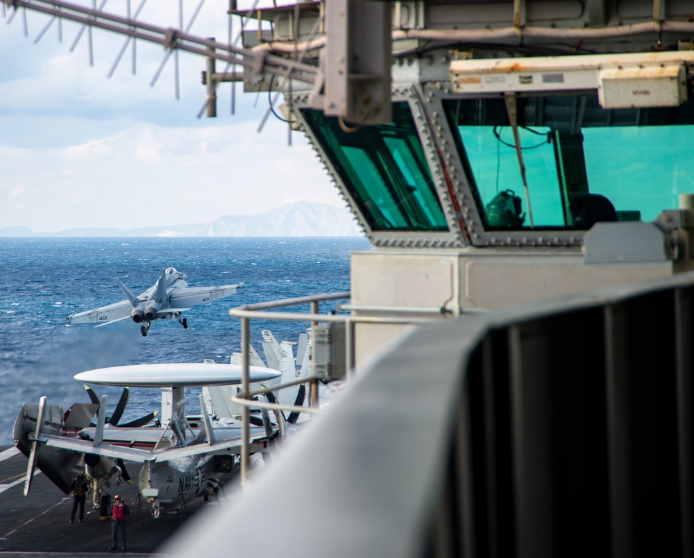 The Harry S. Truman Carrier Strike Group is on a scheduled deployment in the U.S. Sixth Fleet area of operations in support of naval operations to maintain maritime stability and security.