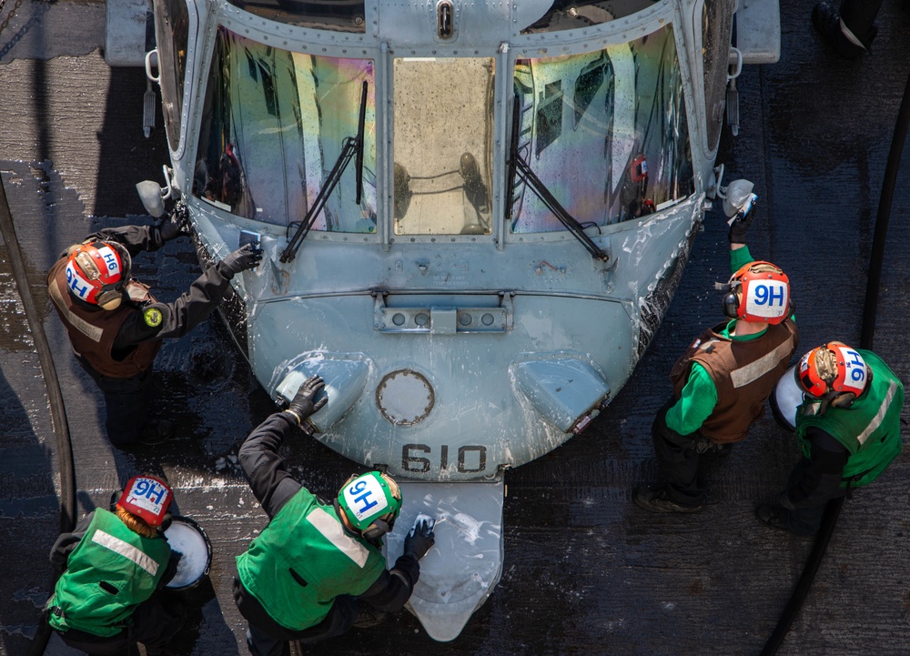 The Harry S. Truman Carrier Strike Group is on a scheduled deployment in the U.S. Sixth Fleet area of operations in support of naval operations to maintain maritime stability and security.