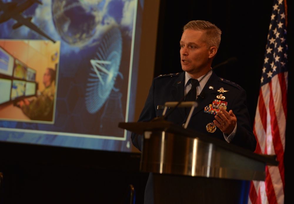 16th Air Force (Air Forces Cyber) commander speaks at 2022 Alamo AFCEA