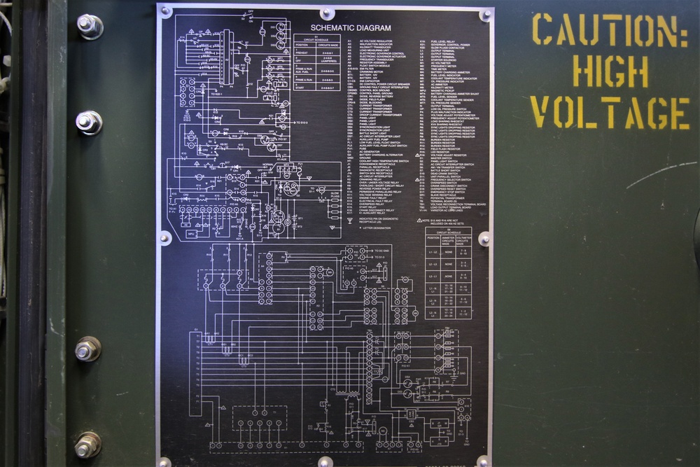 Tactical Quiet Generator schematic diagram