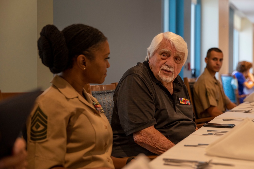 4th Civil Affairs Group Visits Iwo Jima Veteran