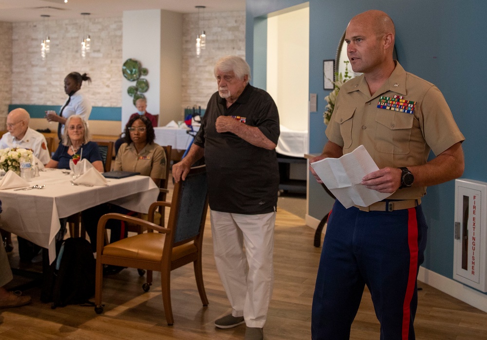 4th Civil Affairs Group Visits Iwo Jima Veteran