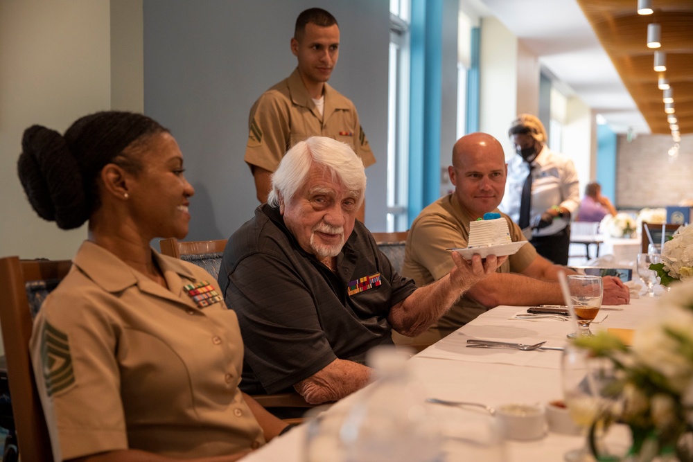 4th Civil Affairs Group Visits Iwo Jima Veteran