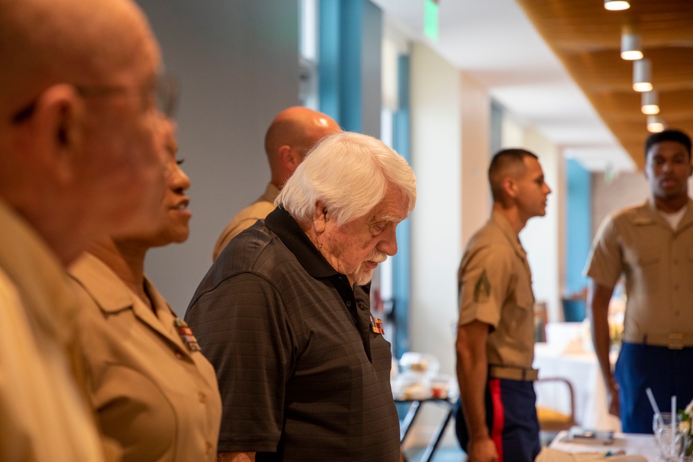 4th Civil Affairs Group Visits Iwo Jima Veteran