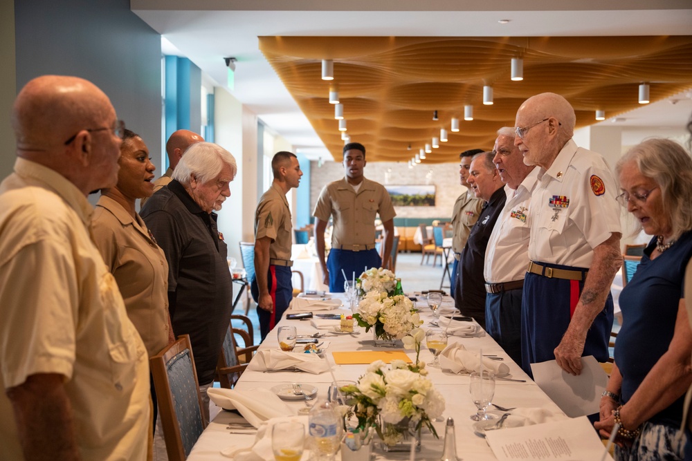 4th Civil Affairs Group Visits Iwo Jima Veteran