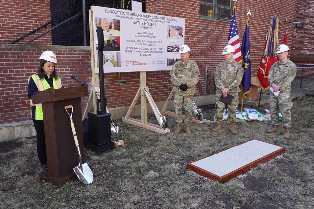 Adjutant general breaks ground for Bronx armory rehab