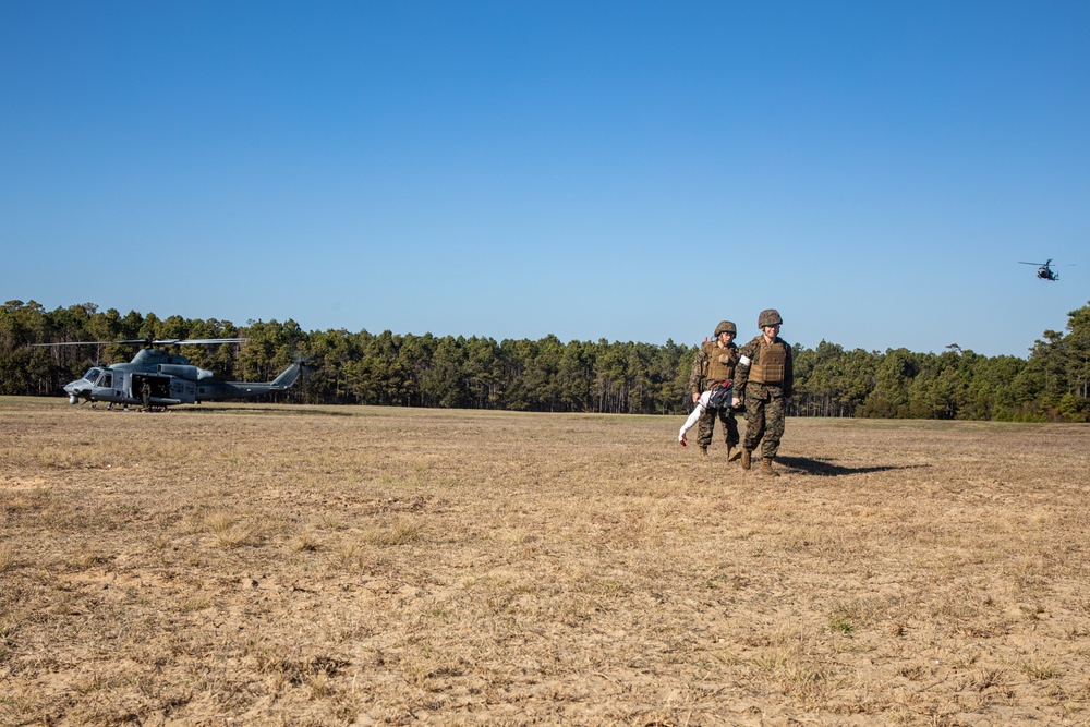 CLB-24 Field Exercise Casualty Evacuation Drill