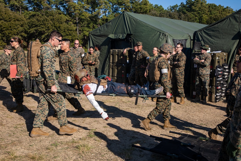 CLB-24 Field Exercise Casualty Evacuation Drill