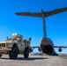 Service members load equipment for a deployment Europe