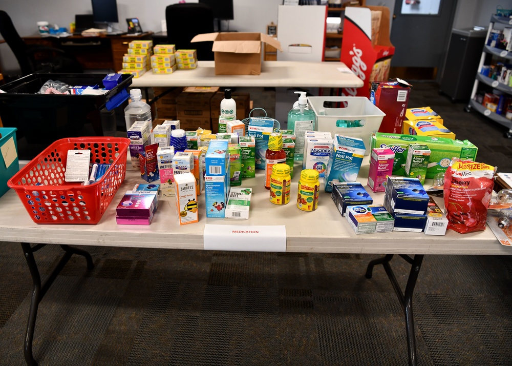 104th Fighter Wing Wellness Center Distributes Donations on behalf of The MMSFI Empowerment Center