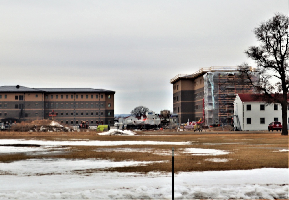 Early March update shows fiscal year 2020-funded barracks project remains on schedule at Fort McCoy