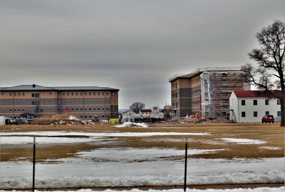 Early March update shows fiscal year 2020-funded barracks project remains on schedule at Fort McCoy