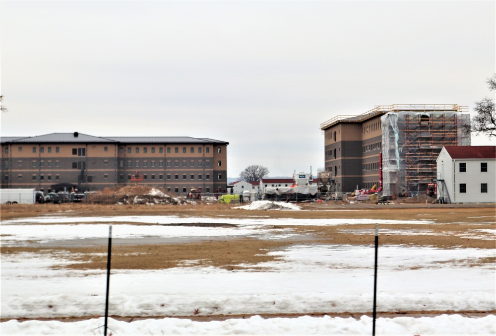 Early March update shows fiscal year 2020-funded barracks project remains on schedule at Fort McCoy