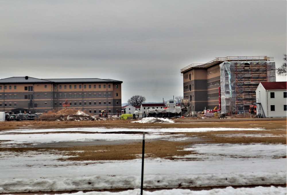 Early March update shows fiscal year 2020-funded barracks project remains on schedule at Fort McCoy