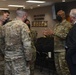 Sixteenth Air Force (Air Forces Cyber) Airmen speak with Secretary of the Air Force Frank Kendall and Air Force Chief of Staff Gen. CQ Brown, Jr