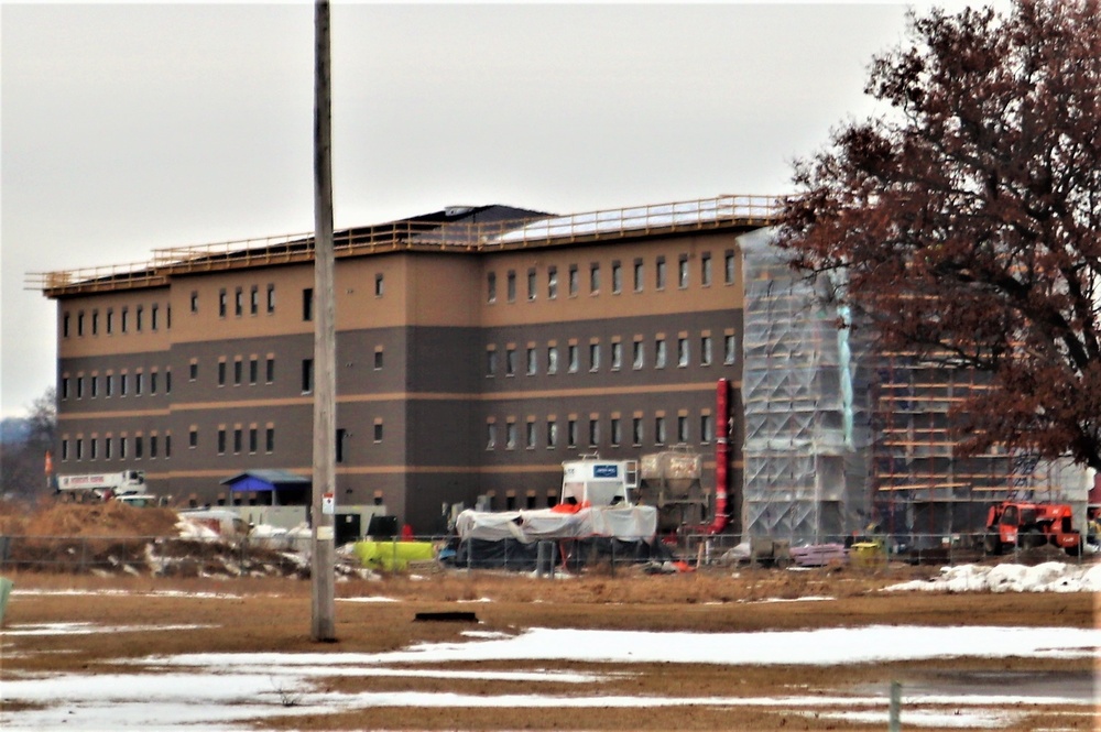 Early March update shows fiscal year 2020-funded barracks project remains on schedule at Fort McCoy