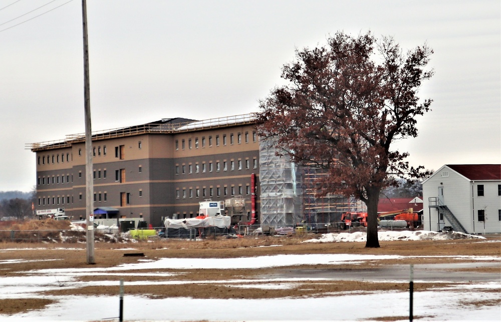 Early March update shows fiscal year 2020-funded barracks project remains on schedule at Fort McCoy