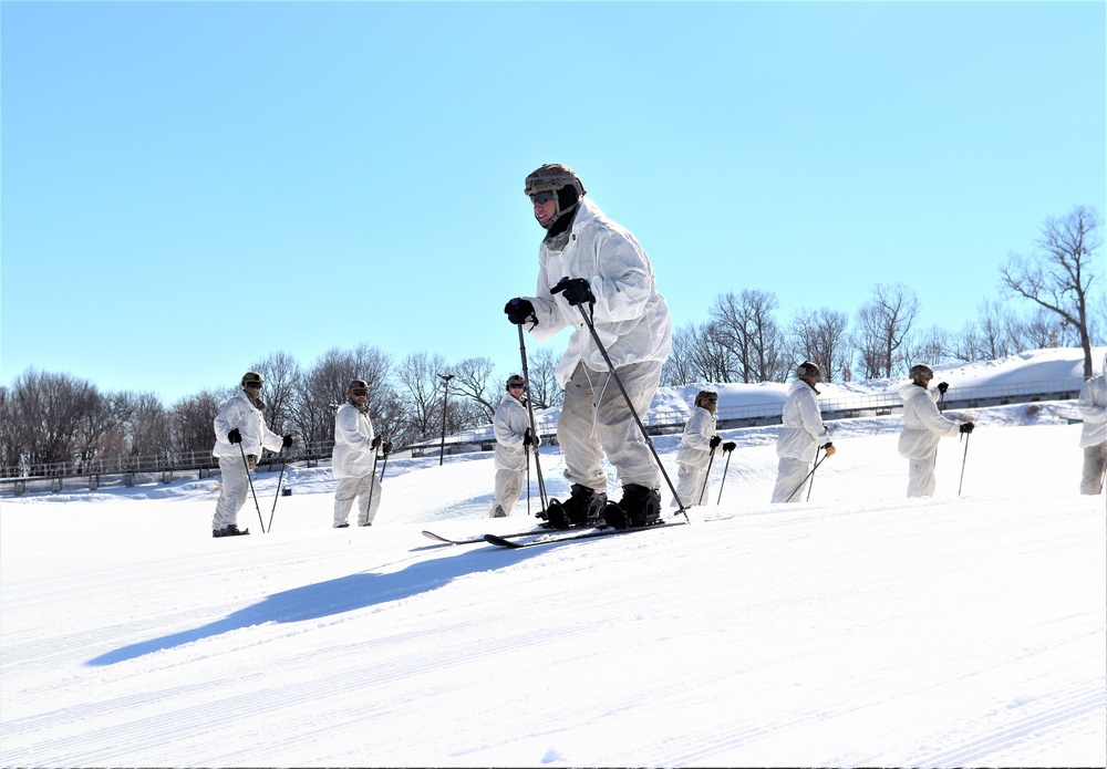 Cold-Weather Operations Course class 22-05 students make most of skiing training