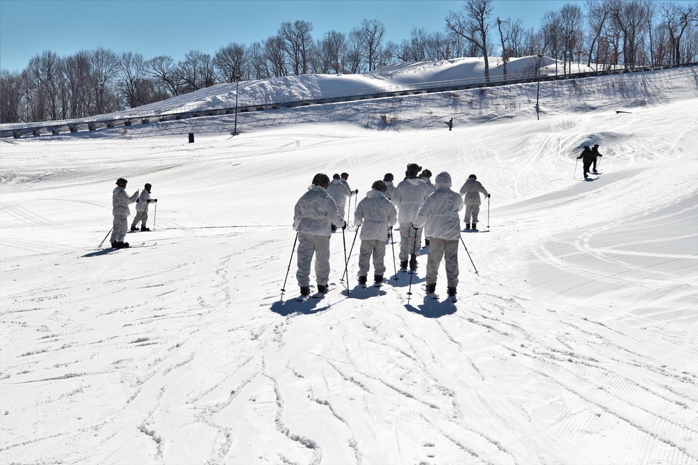 Cold-Weather Operations Course class 22-05 students make most of skiing training