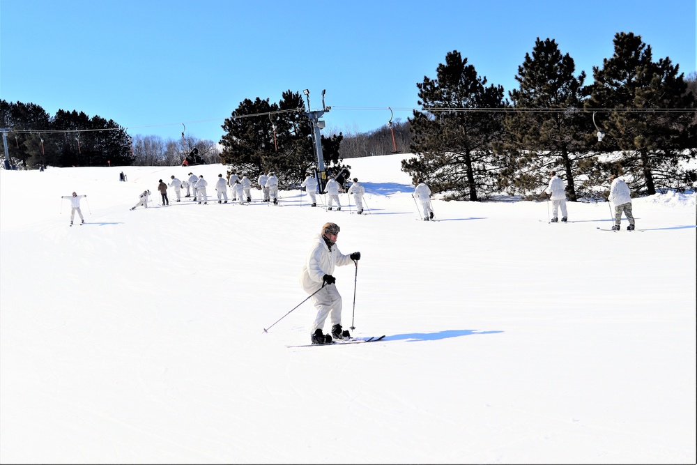 Cold-Weather Operations Course class 22-05 students make most of skiing training