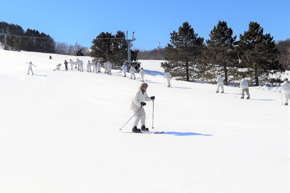 Cold-Weather Operations Course class 22-05 students make most of skiing training