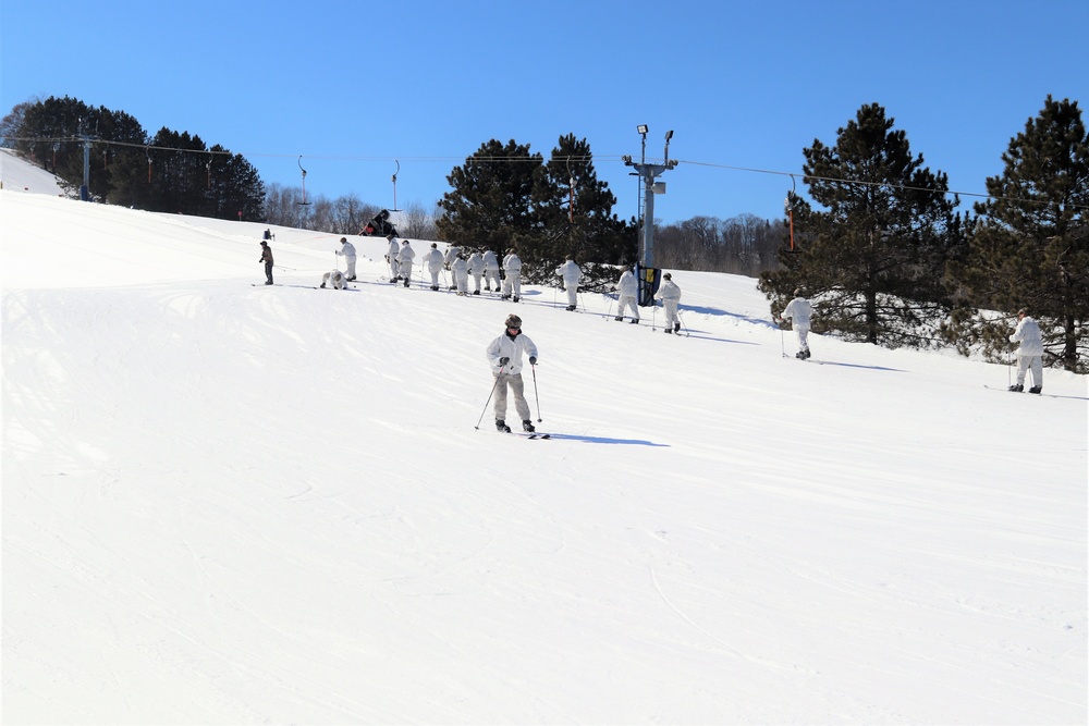 Cold-Weather Operations Course class 22-05 students make most of skiing training