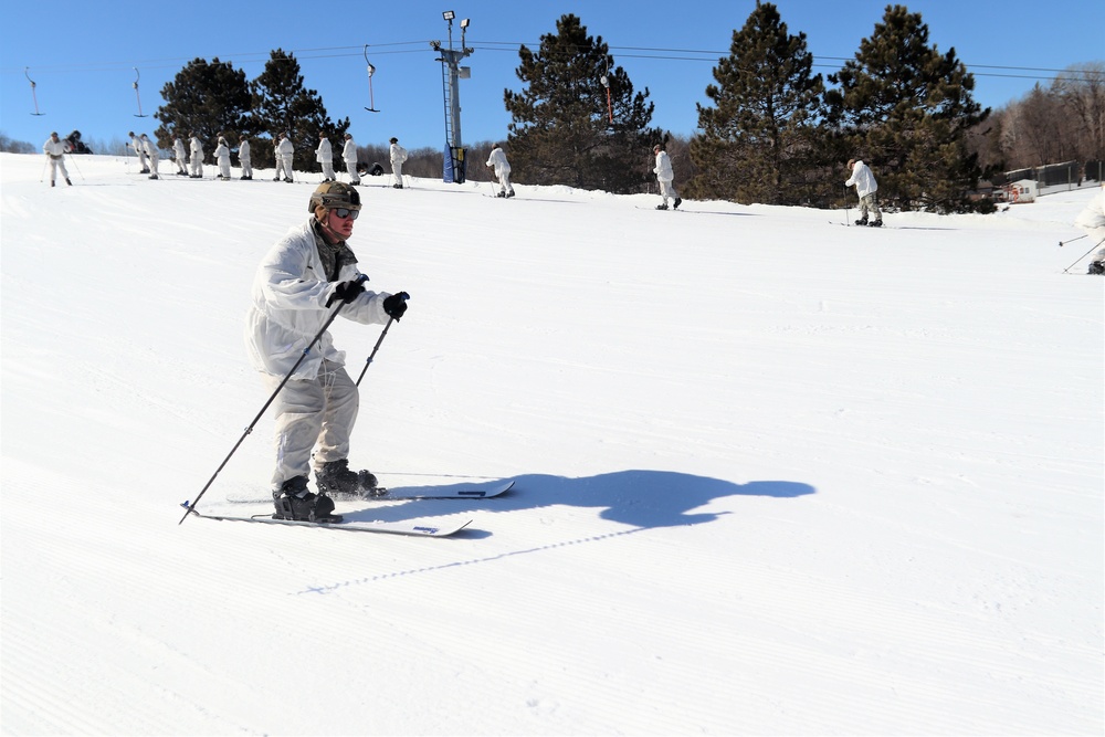 Cold-Weather Operations Course class 22-05 students make most of skiing training