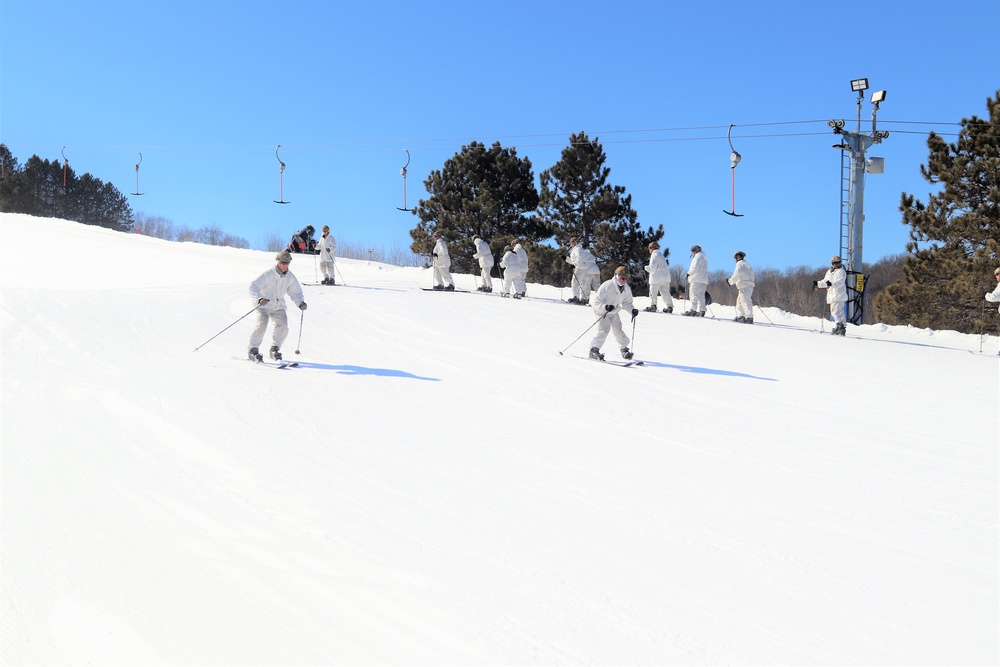 Cold-Weather Operations Course class 22-05 students make most of skiing training