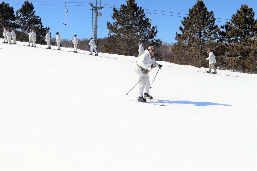 Cold-Weather Operations Course class 22-05 students make most of skiing training