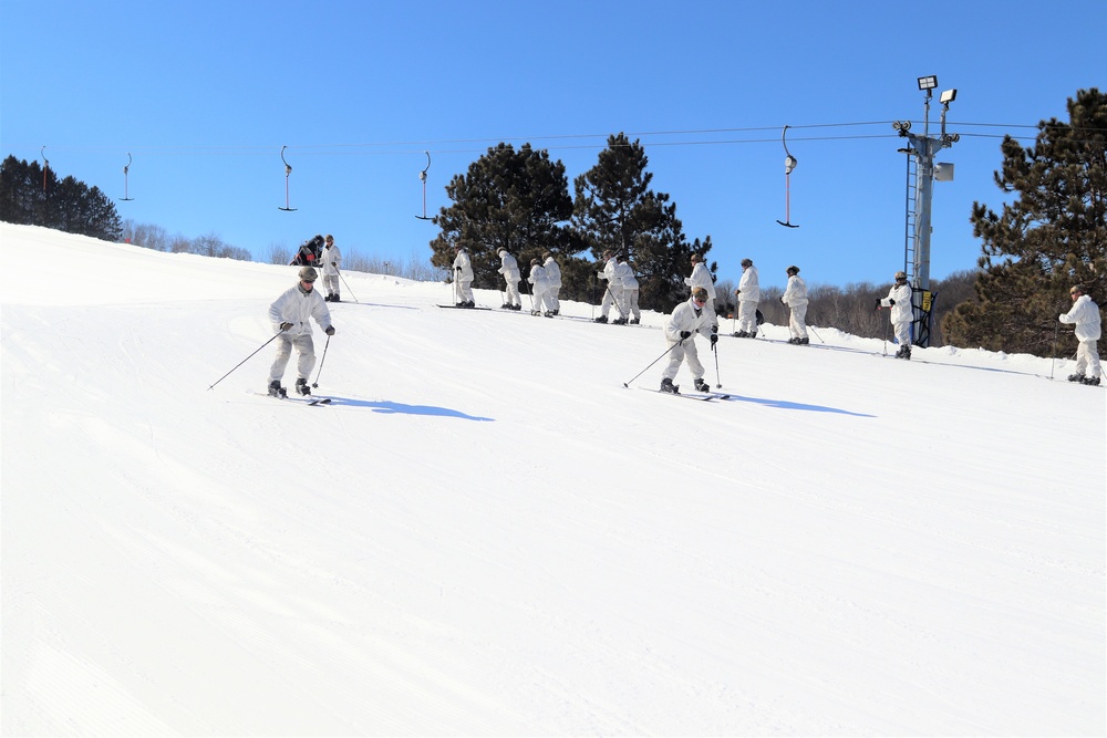 Cold-Weather Operations Course class 22-05 students make most of skiing training