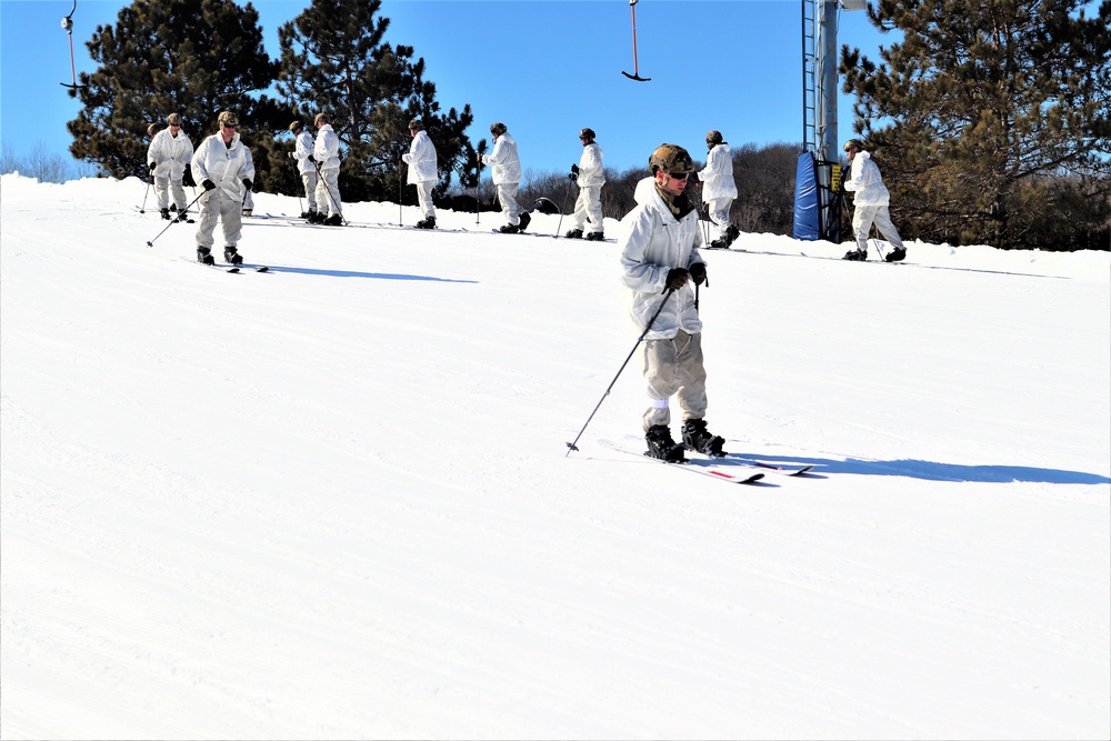 Cold-Weather Operations Course class 22-05 students make most of skiing training