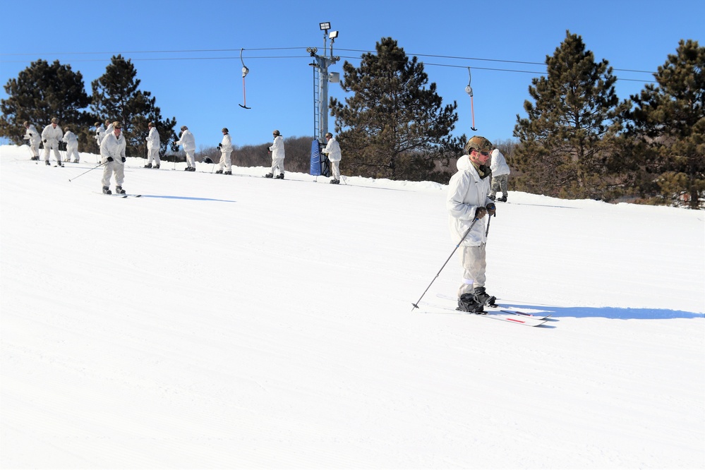 Cold-Weather Operations Course class 22-05 students make most of skiing training