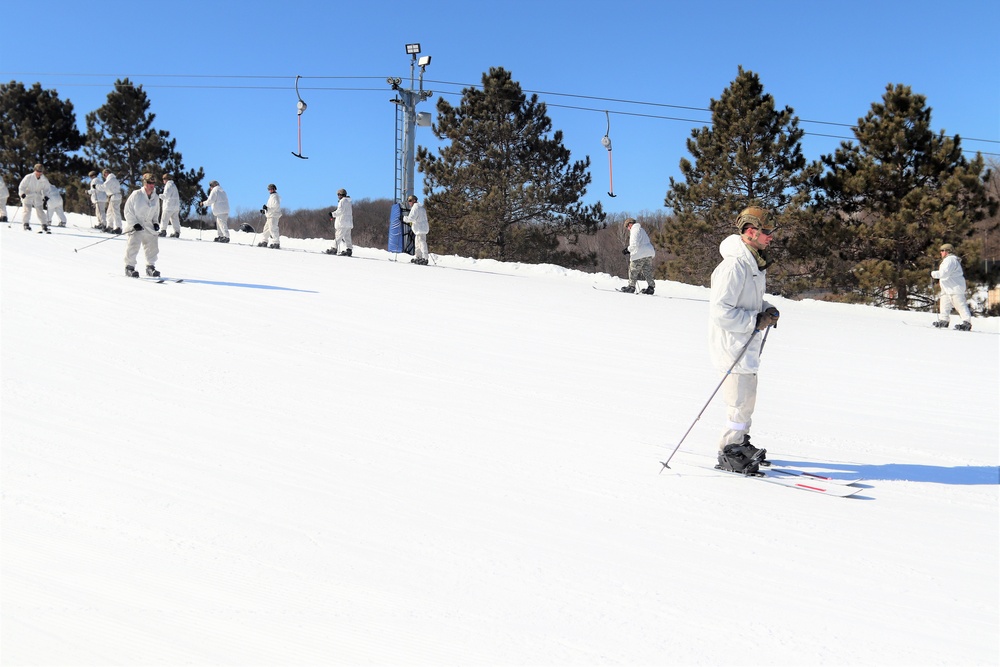 Cold-Weather Operations Course class 22-05 students make most of skiing training